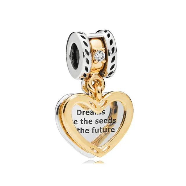 Cuadro De Corazón Con Mensaje Charm