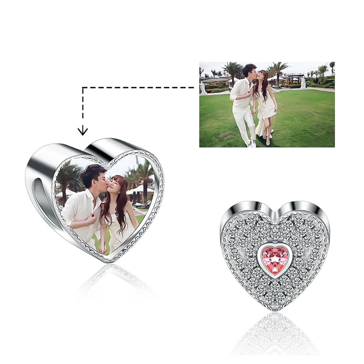 CHARM CORAZON ROJO PERSONALIZADO