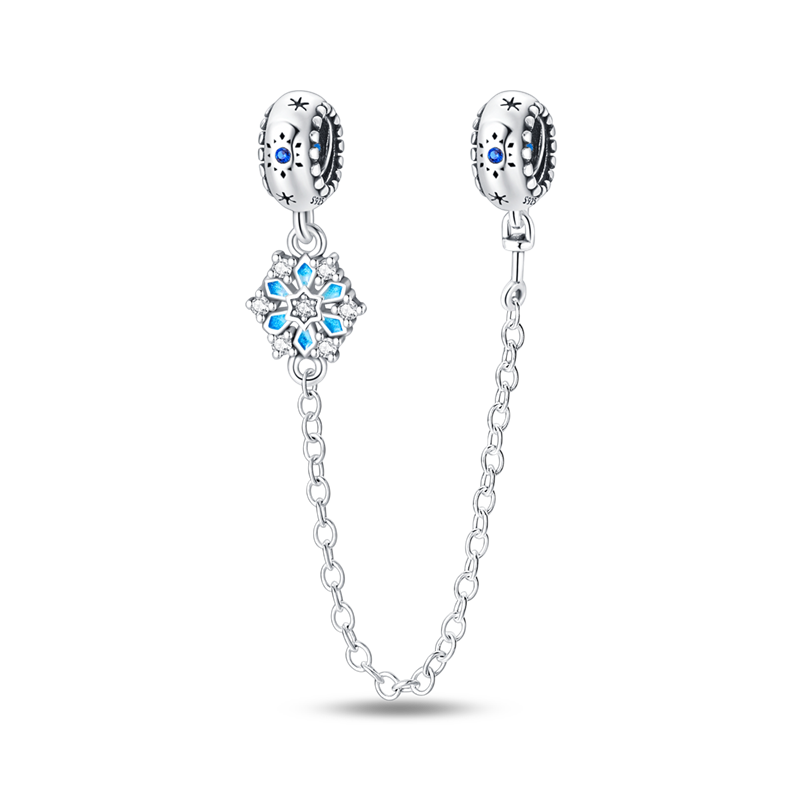 CADENA DE SEGURIDAD COPO DE DE NIEVE DIAMANTADO