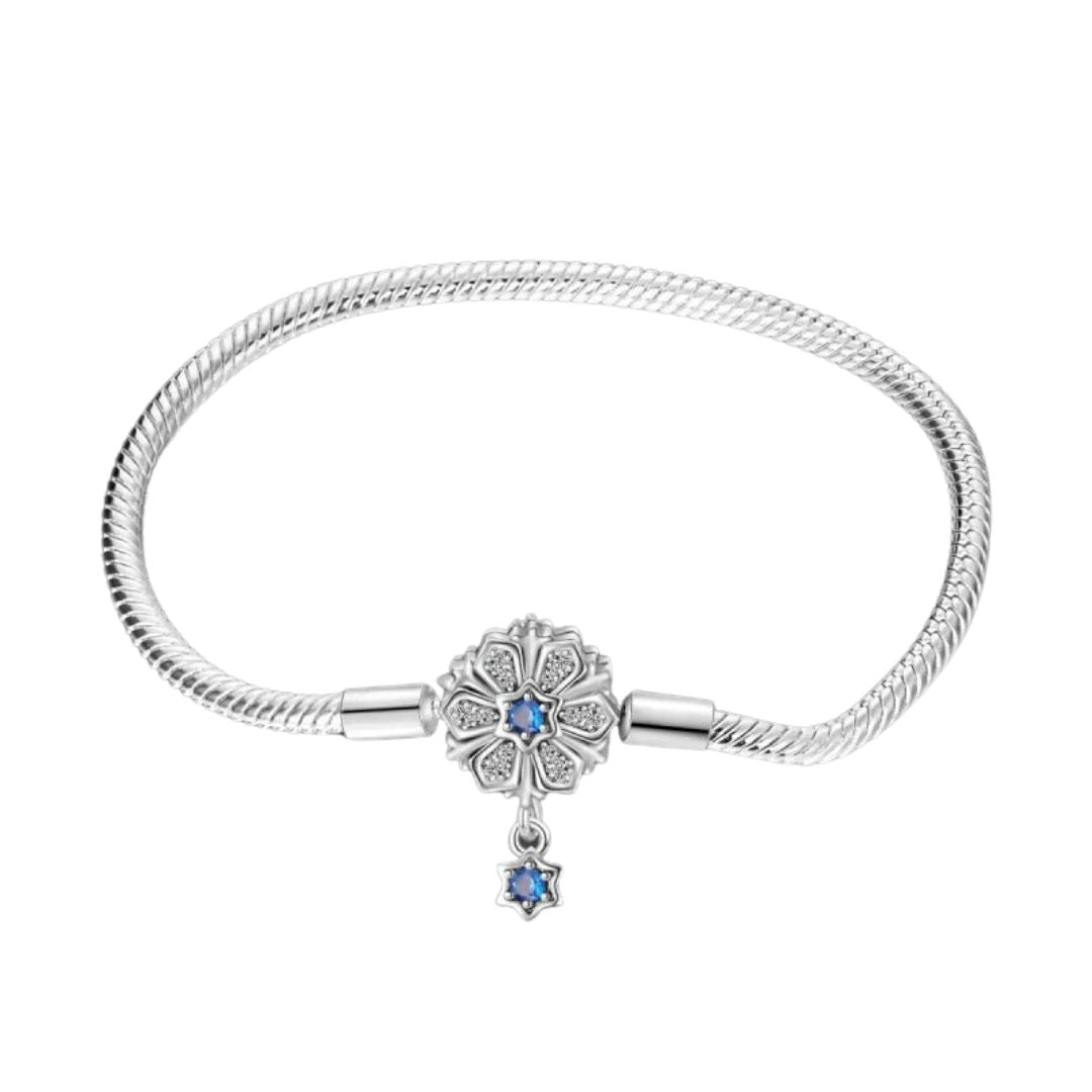 PULSERA COPO DE NIEVE Y ESTRELLA