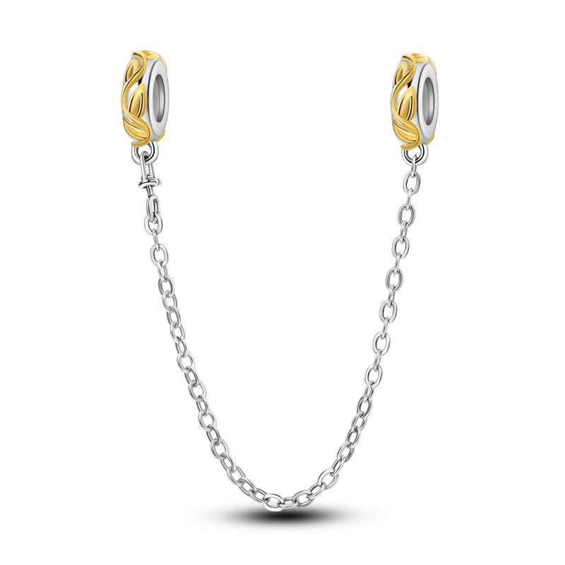 CADENA DE SEGURIDAD FLORES DORADAS