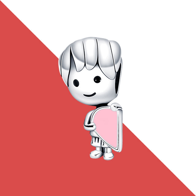 Chico Mitad De Corazón Charm