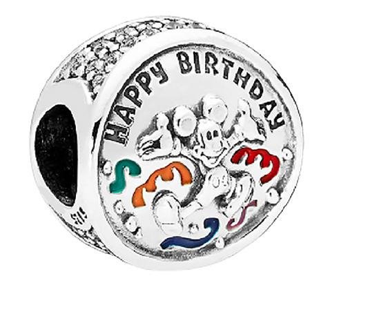 Happy Birthday Mickey Disney Charm