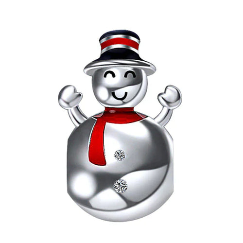 MuÃ±eco De Nieve Bufanda Roja Charm