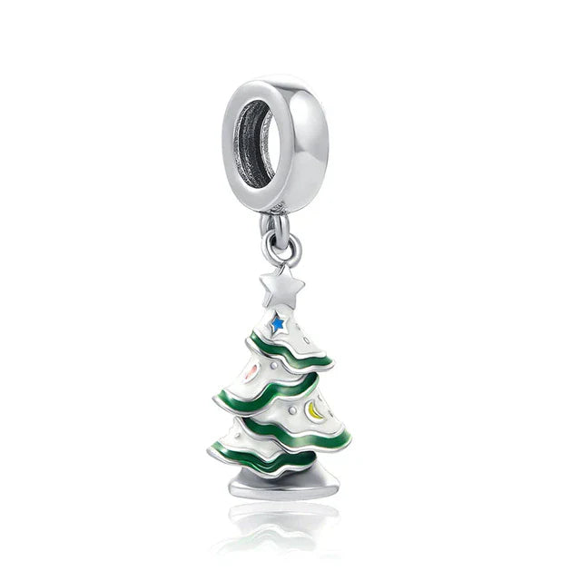Arbol De Navidad Con Nieve Charm