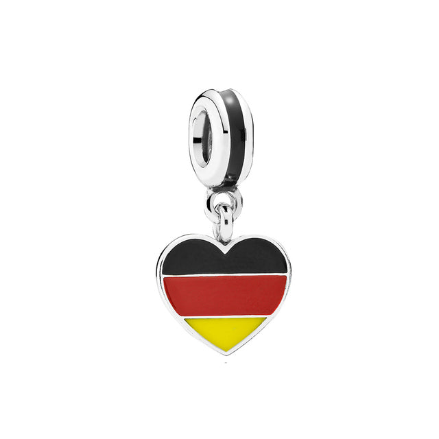 Bandera Corazón Alemania Charm
