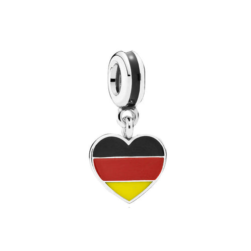 Bandera Corazón Alemania Charm