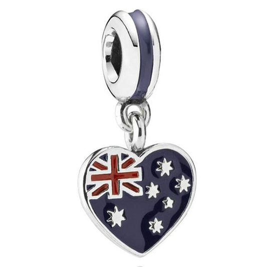 Bandera Corazón Australia Charm