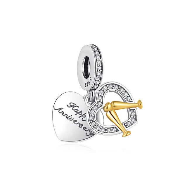 Duo De Copas Happy Aniversary Charm