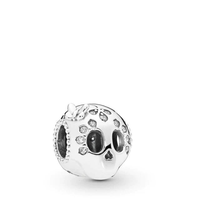 Mini Calavera Diamantes Charm