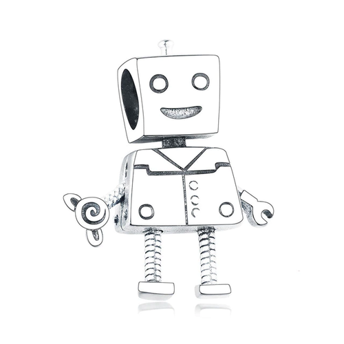 Robot Plateado Charm