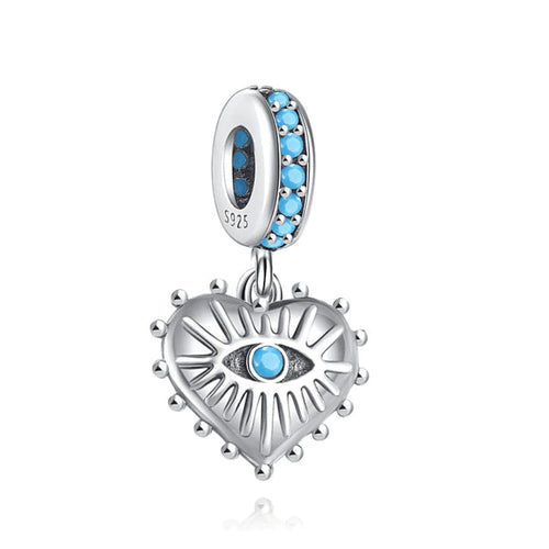 CorazÃ³n Con Ojo Turco Charm