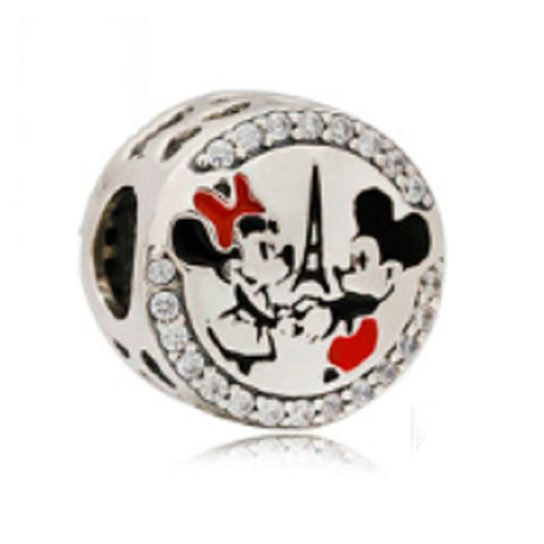 Mickey Y Minnie Torre Eiffel Disney Charm