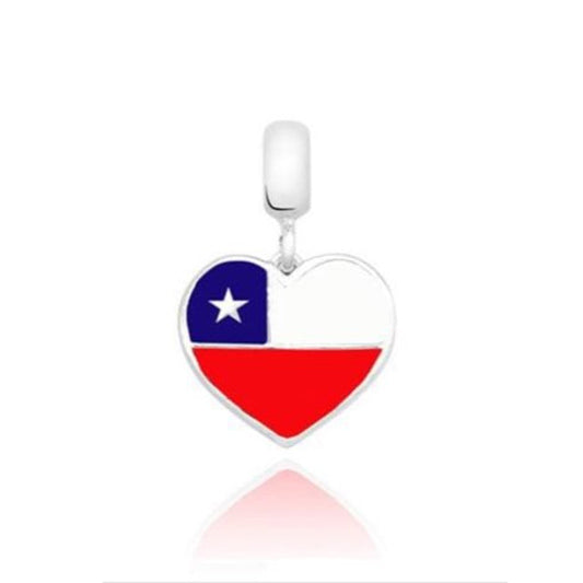 Bandera Corazón Republica Checa Charm