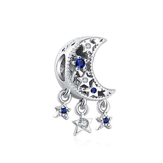 Luna Con Estrellas Charm