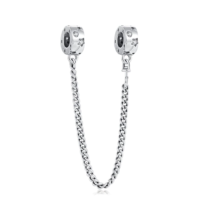 CADENA DE SEGURIDAD ESTRELLAS DIAMANTE