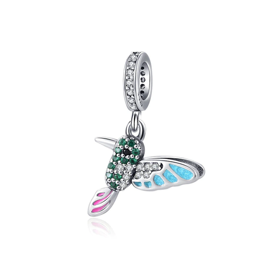 Colibri De Colores Diamantes Charm