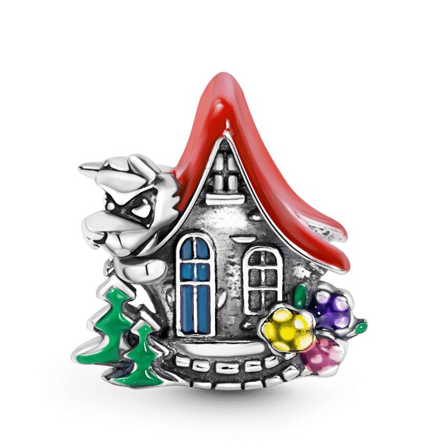 Casa Con Techo Rojo Charm