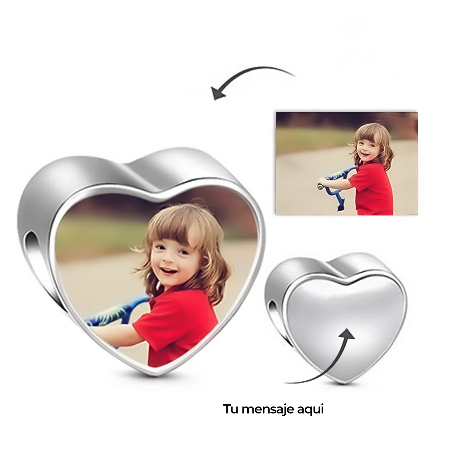 CHARM CORAZON PERSONALIZADO