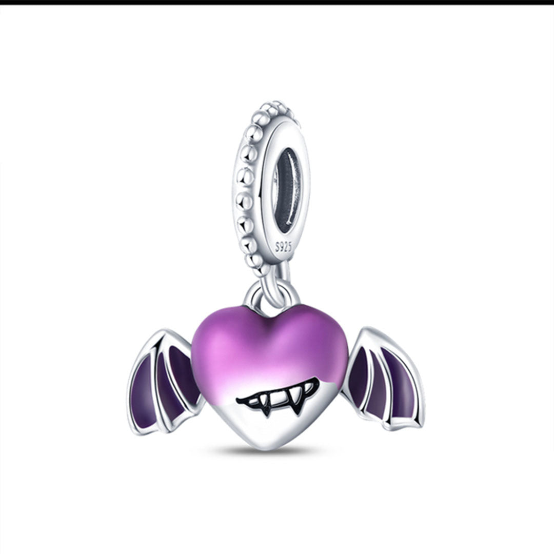 CorazÃ³n Devil Morado Charm