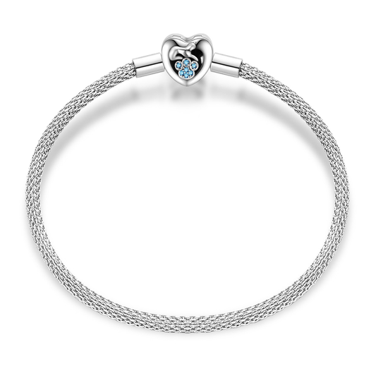 PULSERA CORAZON HUELLA MASCOTA