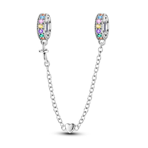 CADENA DE SEGURIDAD CORAZON LISO