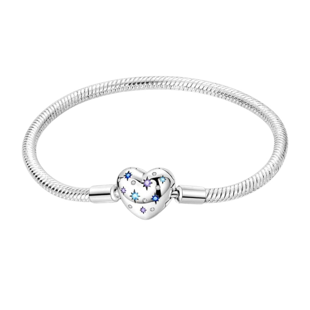 PULSERA CORAZON NOCHE ESTRELLADA