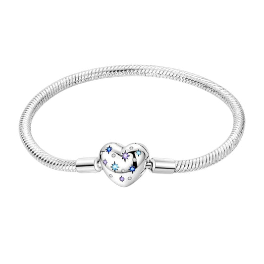 PULSERA CORAZON NOCHE ESTRELLADA