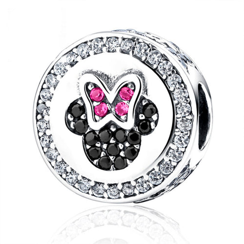 Simbolo Minnie MoÃ±o Rosa Disney Charm