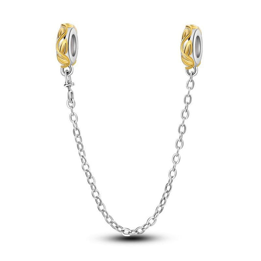 CADENA DE SEGURIDAD FLORES DORADAS