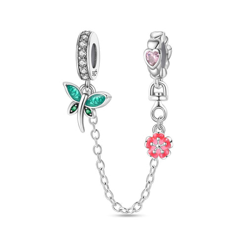 CADENA DE SEGURIDAD FLOR & LIBELULA