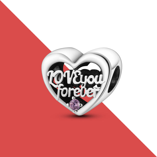 CorazÃ³n Love You Forever Charm