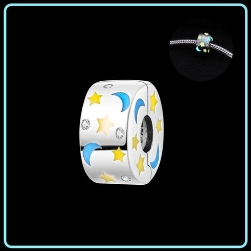 CLIP LUNA & ESTRELLA FLORESCENTE