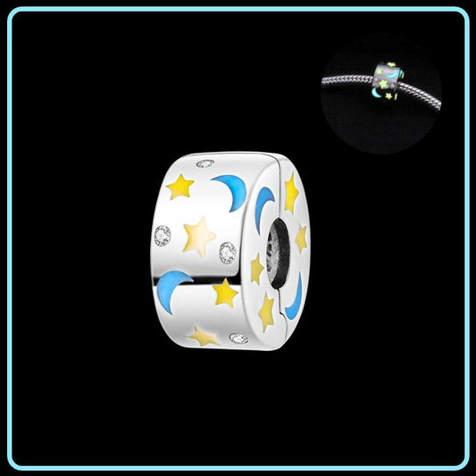 CLIP LUNA & ESTRELLA FLORESCENTE