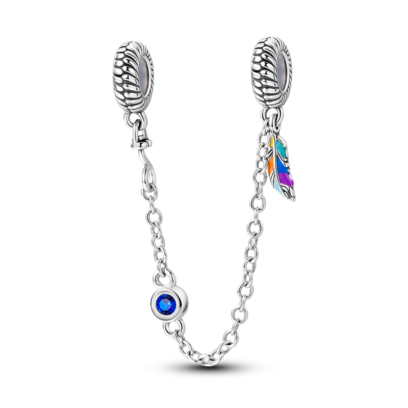 CADENA DE SEGURIDAD OJO TURCO & PLUMA