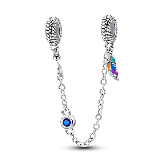 CADENA DE SEGURIDAD OJO TURCO & PLUMA