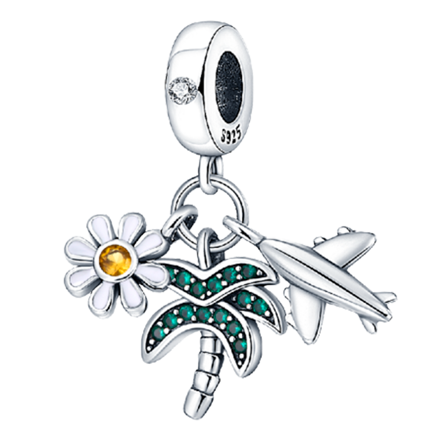 Palmera Flor Avion Charm
