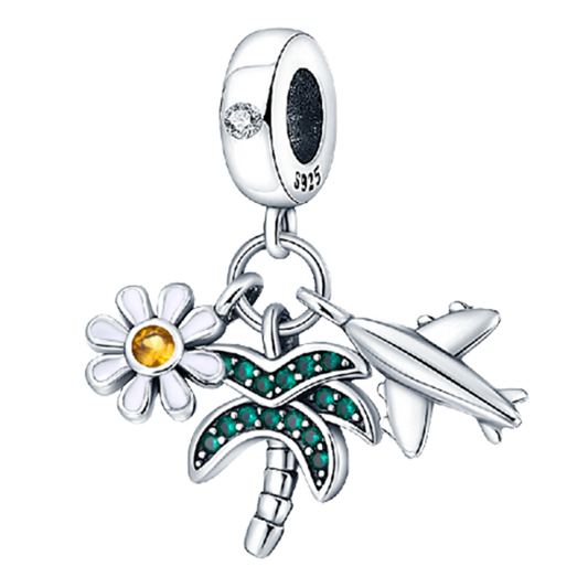 Palmera Flor Avion Charm