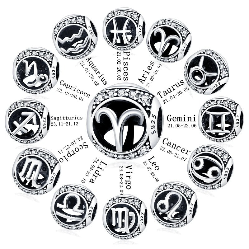 Signo Zodical Diamantado Charm