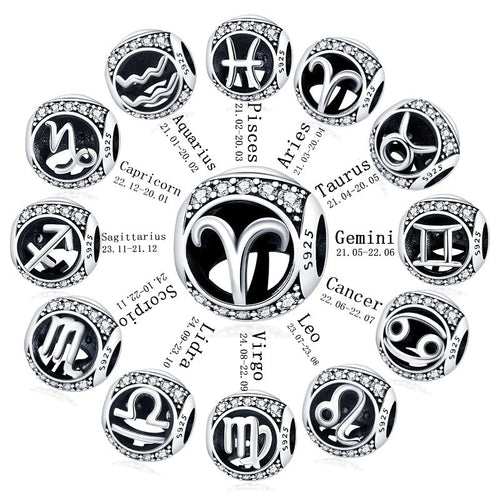 Signo Zodical Diamantado Charm