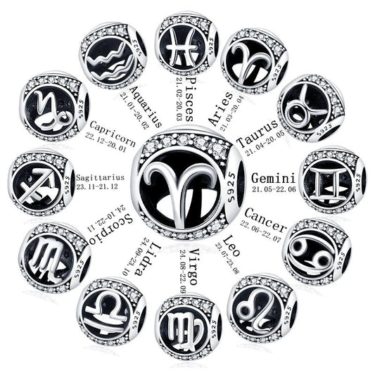 Signo Zodical Diamantado Charm